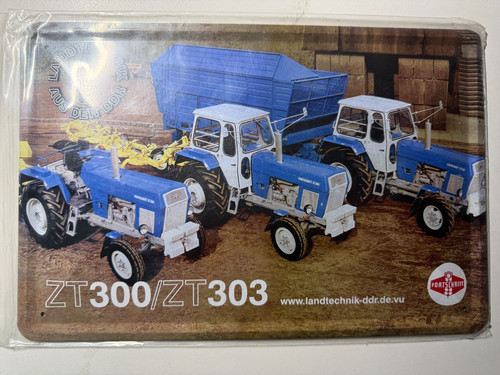 Blechschild fortschritt 300 - zt,