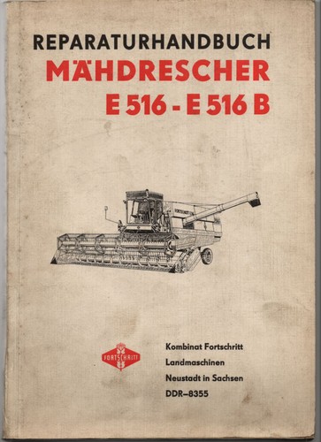 Reparaturhandbuch mähdrescher - reparaturhandbuch,