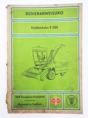 Bedienanweisung feldhäcksler - bedienanweisung,