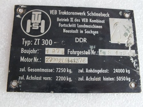 Ddr veb traktorenwerk - -,