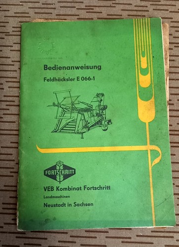 Ddr fortschritt feldhäcksler - ddr,